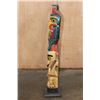 Image 7 : Hand-carved and Hand Painted Northwest Coast Old Tribal Eagle TOTEM