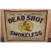 Image 2 : Original Antique 1906 "Dead Shot Smokeless Powder" Felt Counter Top Advertisement