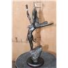 Image 3 : "Eagle of the Sioux" Lawrence Heyda BRONZE Sculpture on a Wood Base