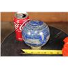 Image 2 : Big BLUE LAPIS LAZULI Mineral Sphere with a Metal Ring Stand