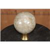 Image 1 : Big MOONSTONE Mineral Sphere with a Brass Ring Stand