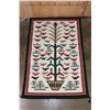 Image 1 : Handwoven Navajo Motif "Tree of Life" Pictorial RUG or Tapestry, Age Unknown