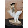 Image 2 : Life-sized CHIPMUNK Cowboy on a Bucking ERMINE