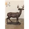 Image 6 : XL WHITETAIL DEER Buck Bronze Sculpture, Weight 29 lbs
