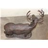 Image 7 : XL WHITETAIL DEER Buck Bronze Sculpture, Weight 29 lbs