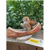 Image 3 : *New* Little Life-sized PINE SQUIRREL Paddling a Canoe