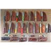 Image 1 : (20) Damascus Steel Fixed Blade KNIVES and (5) Damascus Steel Pocket KNIVES (ONE$)