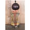 Image 2 : Saddle Tree LAMP with a Pierced Metal Dome Shade