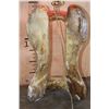Image 8 : Saddle Tree LAMP with a Pierced Metal Dome Shade