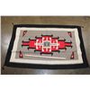 Image 2 : Handwoven Navajo Style Storm Pattern RUG or Tapestry, Age Unknown