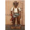 Image 1 : Lee Jeans Hand-carved and Painted Wood COWBOY Advertisement