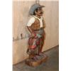 Image 3 : Lee Jeans Hand-carved and Painted Wood COWBOY Advertisement