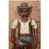 Image 4 : Lee Jeans Hand-carved and Painted Wood COWBOY Advertisement