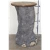 Image 2 : ELEPHANT Leg Table or Pedestal Mount with a Wooden Top