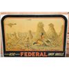 Image 2 : Original Antique Federal Shot Shells Cardboard Advertisement