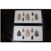 Image 1 : (14) Prehistoric Native American ARROWHEADS in 2 Cases (ONE$)