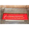 Image 2 : (3) Animal Penis Canes in a Wood and Glass Display Case (ONE$)