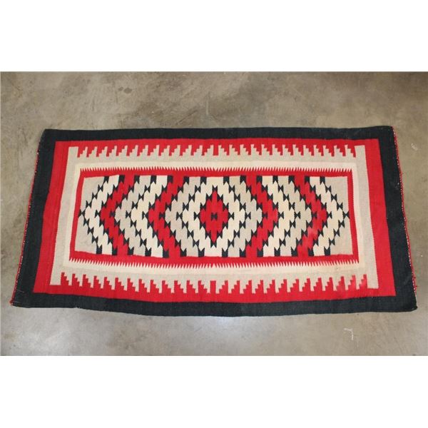 Authentic Early 1900's Hand Woven NAVAJO Rug, Exact Age Unknown