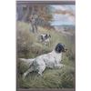 Image 2 : Antique "Hunter, Pointer, and Setter at Work" Gustav Muss-Arnolt Lithograph Print in a Wood and