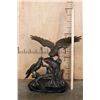 Image 2 : XL Bronze Eagle Sculpture with Removable Wings