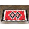 Image 1 : Handwoven Southwestern Wool RUG or Tapestry with Knotted Corner Tassels, Age Unknown