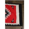 Image 4 : Handwoven Southwestern Wool RUG or Tapestry with Knotted Corner Tassels, Age Unknown