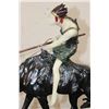Image 10 : "Le Cavalier Indien" BRONZE Sculpture after Edouard Drouot, Weight: 63 lbs