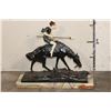 Image 1 : "Le Cavalier Indien" BRONZE Sculpture after Edouard Drouot, Weight: 63 lbs