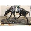 Image 9 : "Le Cavalier Indien" BRONZE Sculpture after Edouard Drouot, Weight: 63 lbs