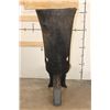 Image 8 : Hand-carved African Palaver Chair with an IMPALA and SPRINGBOK Hide Seat Cushion
