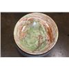 Image 2 : Big Bowl Carved from a Single Piece of GREEN BANDED ONYX