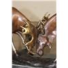Image 5 : Big BRONZE Fighting MOOSE BULLS on a Marble Base, Weight 48 lbs
