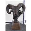 Image 1 : BRONZE RAM Head Sculpture, Weight 5 lbs