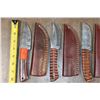 Image 2 : (5) Damascus Steel Fixed Blade KNIVES (ONE$)