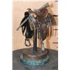 Image 1 : Original Limited Edition #185/2500 BRONZE Saddle Sculpture by Robert J. Beeler