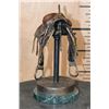 Image 3 : Original Limited Edition #185/2500 BRONZE Saddle Sculpture by Robert J. Beeler