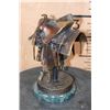 Image 9 : Original Limited Edition #185/2500 BRONZE Saddle Sculpture by Robert J. Beeler