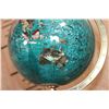 Image 8 : Semi-precious Gemstone World GLOBE on a Brass Stand