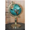 Image 9 : Semi-precious Gemstone World GLOBE on a Brass Stand