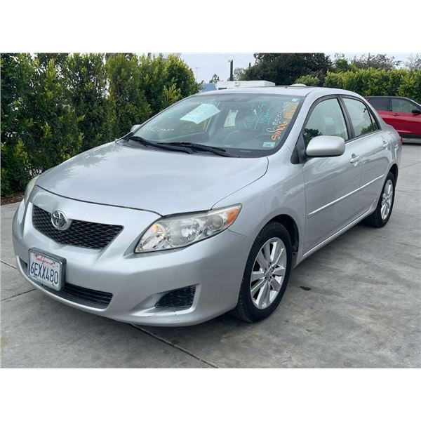 TOYT COROLLA 2009 JUNK-DON-APP/DUP-OFF. REG-SMOG