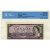 Image 1 : 1954 $10 BC-40aA *A/D0026097 CCCS AU58. Bright and looks choice.