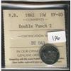 Image 1 : N.B.  1862 10¢ Dbl Punch ICCS EF40.