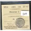 Image 1 : Nfld 1885 10¢ Obv 2 ICCS EF40.