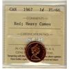 Image 1 : 1967 1¢ ICCS PL66RD Heavy Cameo.  Only 1 listed in POP report.