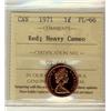 Image 1 : 1971 1¢ ICCS PL66RD Heavy Cameo.