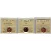 Image 1 : 2003, 2003P,2003 New Effigy 1¢ ICCS MS66 Red,  Lot of 3 coins,