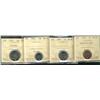 Image 1 : 2009 1¢ Magnetic, 5¢, 10¢ & 25¢ caribou ICCS MS66.  Lot of 4 coins.