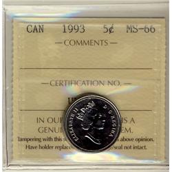 1993 5¢ MS66.  Only 7 listed in POP report.