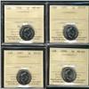 Image 1 : 1994, 1995, 1997 & 1998 5¢ MS65.  Lot of 4 coins.
