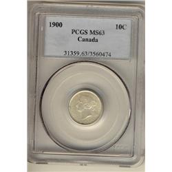 1900 10¢ PCGS MS63.  A nice and choice example.